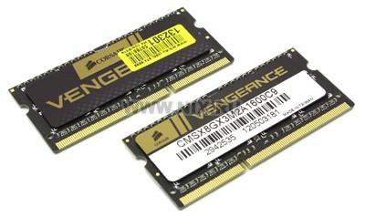 Corsair Vengeance CMSX8GX3M2A1600C9 DDR3 SODIMM 8Gb KIT 2*4Gb PC3-12800 CL9 (for NoteBook)