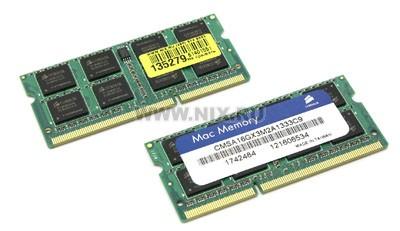 Corsair Mac Memory CMSA16GX3M2A1333C9 DDR3 SODIMM 16Gb KIT2*8Gb PC3-10600 CL9 (for NoteBook)