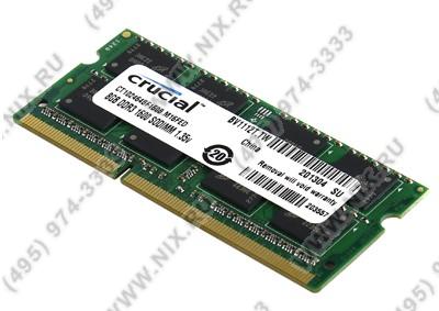 Crucial CT102464BF160B DDR3 SODIMM 8Gb PC3-12800 CL11(for NoteBook)