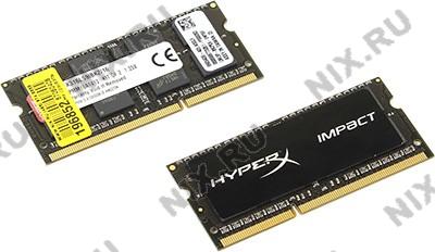 Kingston HyperX impact HX316LS9IBK2/16 DDR3 SODIMM 16Gb KIT 2*8Gb PC3-12800 CL9 (for NoteBook)