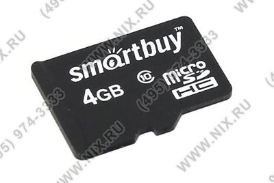 SmartBuy SB4GBSDCL10-00 microSDHC 4Gb Class10
