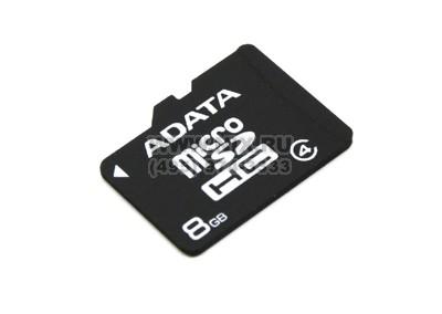 ADATA AUSDH8GCL4-R microSDHC Memory Card 8Gb Class4