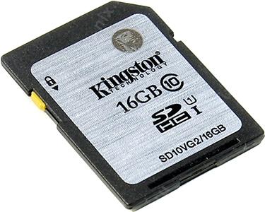 Kingston SD10VG2/16GB SDHC Memory Card 16Gb UHS-I
