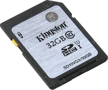 Kingston SD10VG2/32GB SDHC Memory Card 32Gb UHS-I