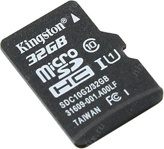 Kingston SDC10G2/32GBSP microSDHC Memory Card 32Gb UHS-I U1 Class10