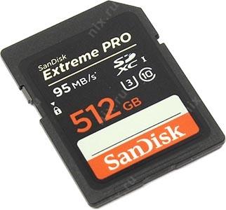 SanDisk Extreme Pro SDSDXPA-512G-G46 SDXC Memory Card 512Gb UHS-I U3 Class10