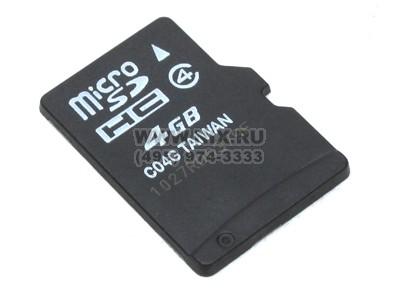 Silicon Power SP004GBSTH004V10 microSDHC Memory Card 4Gb Class4