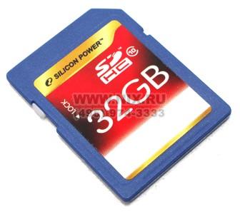 Silicon Power SP032GBSDH010V10 SDHC Memory Card 32Gb Class10