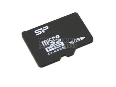 Silicon Power SP016GBSTH010V10 microSDHC Memory Card 16Gb Class10