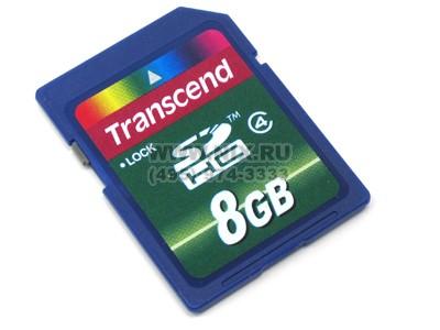 Transcend TS8GSDHC4 SDHC MemoryCard 8Gb Class4