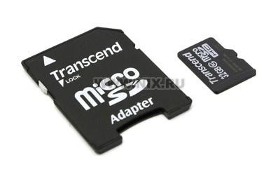 Transcend TS32GUSDHC10 microSDHC 32Gb Class10 + microSD--SD Adapter