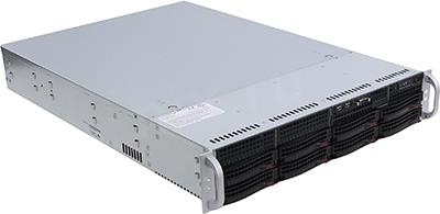 SuperMicro 2U 6028R-TRT (LGA2011-3, C612, 3*PCI-E, SVGA, SATA RAID, 8xHS SAS/SATA, 2x10GbL, 16DDR4, 740W HS)
