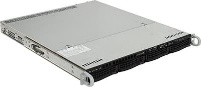 SuperMicro 1U 5018R-MR (LGA2011-3, C612,SVGA, SATA RAID, 4xHS SAS/SATA, 2*GbLAN, 8*DDR4 400W HS)