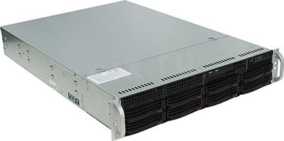SuperMicro 2U 5028R-WR (LGA2011-3, C612, SVGA, SATA RAID, 8xHS SAS/SATA, 2*GbLAN, 8*DDR4 500W HS)