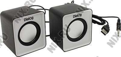 Dialog Colibri AC-02UP Black-White (2x3W,   USB)