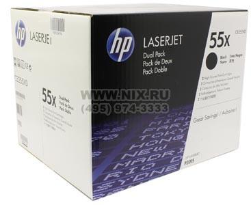  HP CE255XD (55X) Dual Pack  HP LJ P3015 ( )