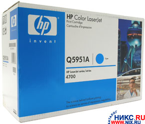  HP Q5951A (643A) Cyan  HP COLOR LJ 4700 