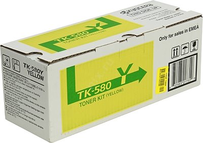 - Kyocera TK-580Y Yellow  FS-C5150DN, P6021CDN