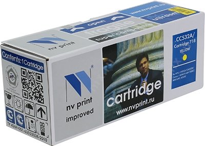  NV-Print  CC532A/Cartridge718 Yellow  HP ColorLaserJet CP2025/CM2320mfp,Canon LBP-7200C,MF8330