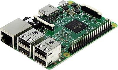 Raspberry PI3 model B 1Gb (1.2GHz, 1Gb, HDMI, LAN, WiFi, BT, 4*USB, microSD, 40xGPIO)