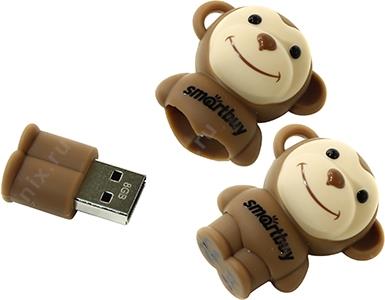 SmartBuy Wild series SB8GBMonkey USB2.0 Flash Drive 8Gb (RTL)