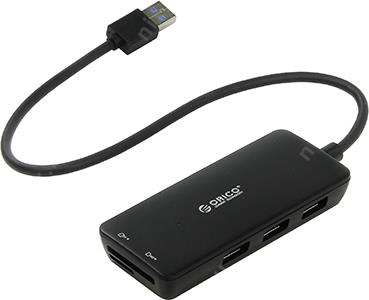 Orico H3TS-U3-BK 3-Port USB3.0 HUB + SDXC/microSDXC Card Reader