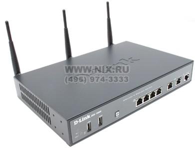 D-Link DSR-1000NWireless Unified Services Router(4UTP 1000Mbps,802.11b/g/n,2*USB2.0,2xWAN,150Mbps,3x2dBi)
